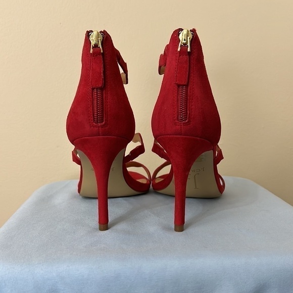 Scalloped Three-Strap J. Crew Heels - Picture 6 of 9